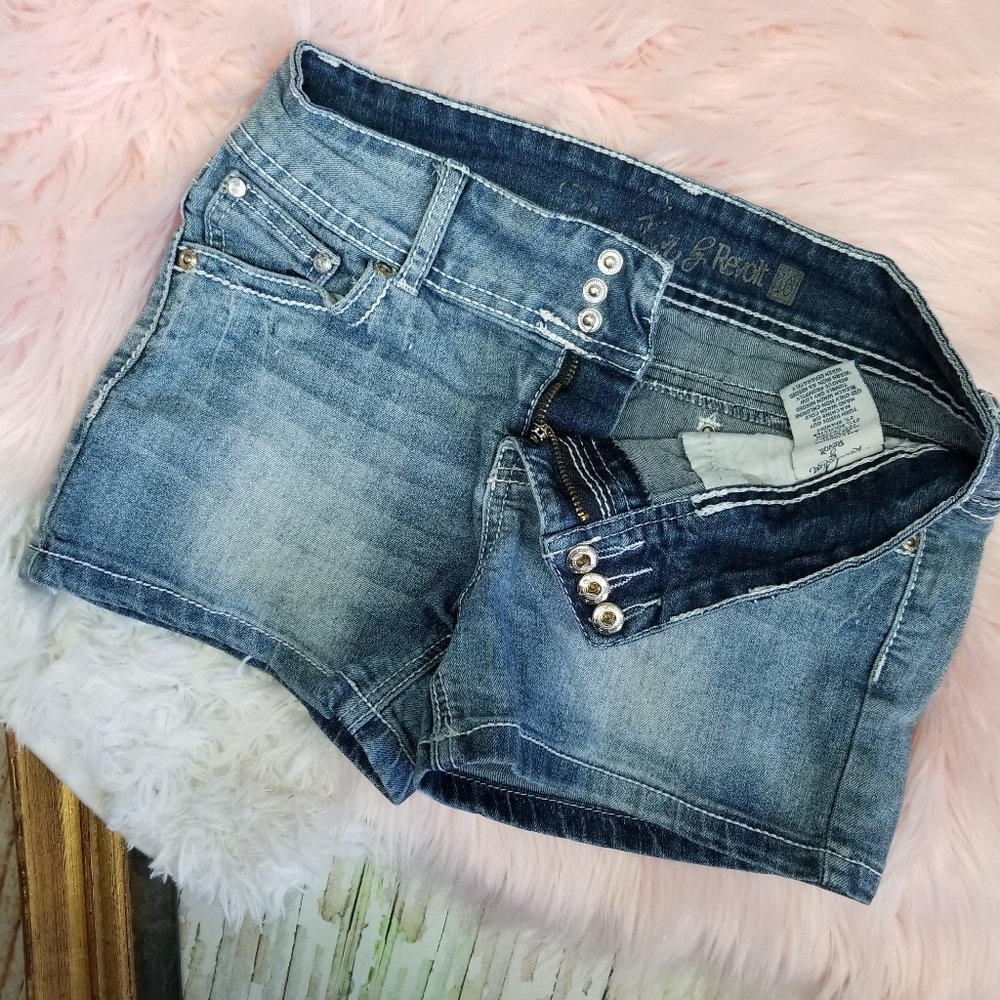 Revolution by Revolt girls jean shorts